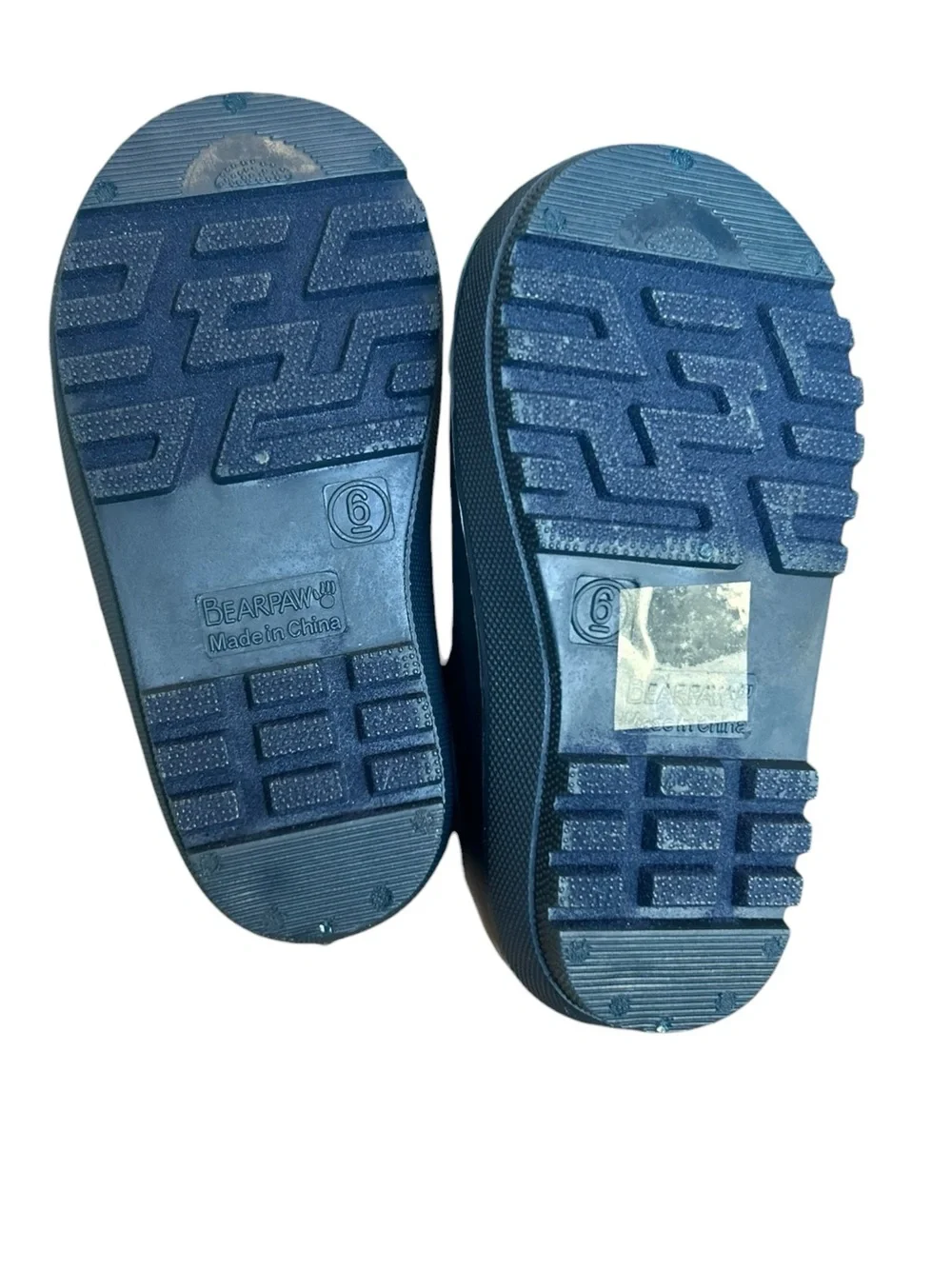 Bearpaw Toddler Chelsea Rain Boot Lined Navy Sz 6 NWT